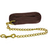Jacks Lead Flat Nylon with 24 Inch Solid Brass Chain